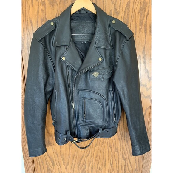 Vintage Motorcycle Harley Davidson Leather Jacket Double Riders D Pocket Men’s L - Picture 7 of 16